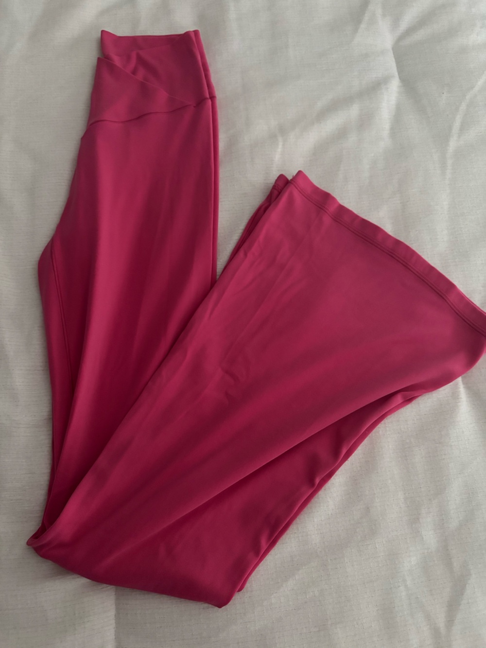 Aerie Hot Pink Flare Leggings size Small